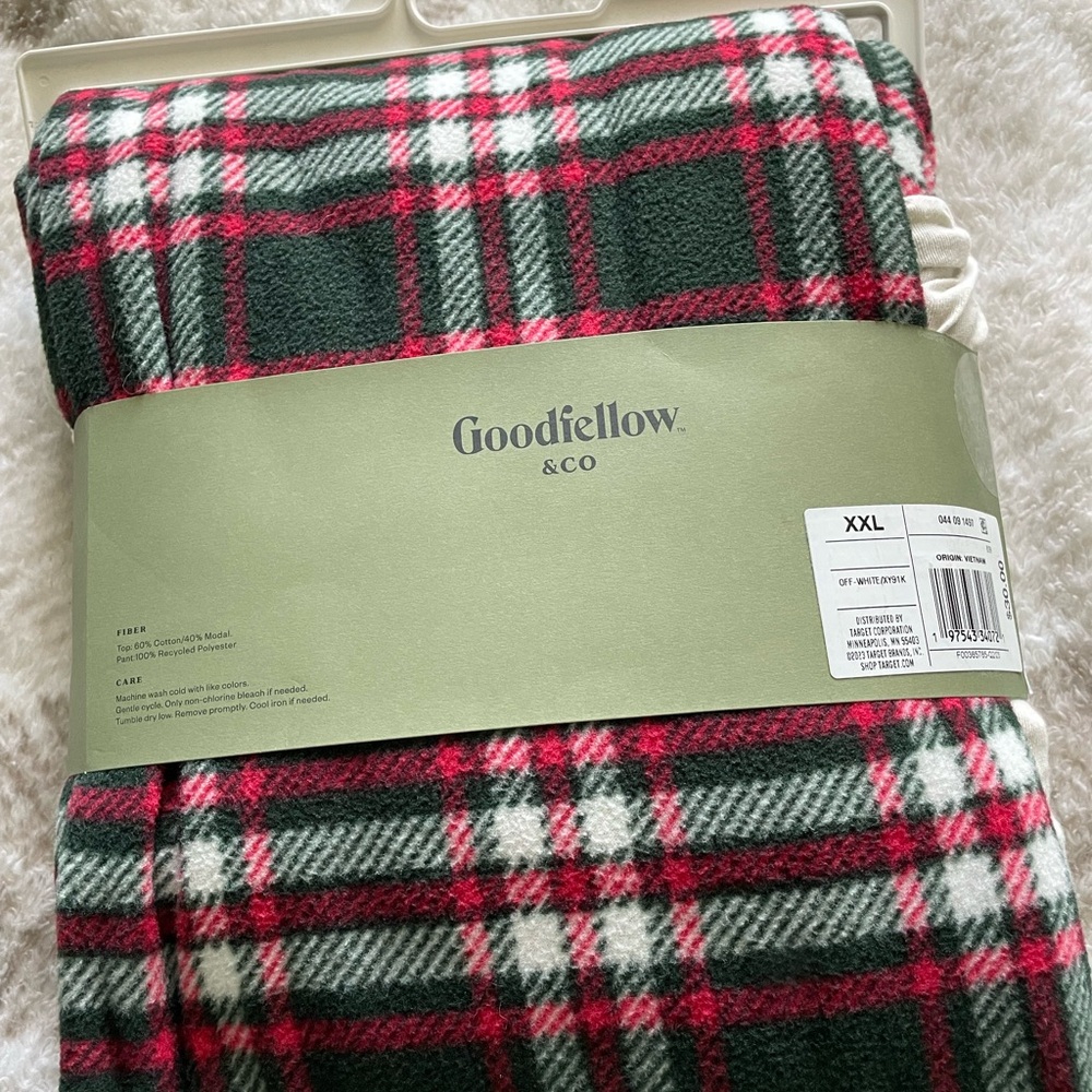 Goodfellow & Co Holiday Plaid PJ Set